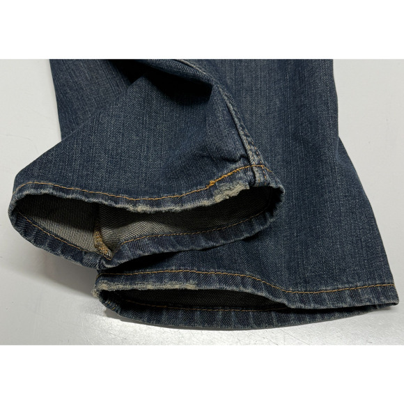 Levis 505 Jeans Mens 40X30 Blue Straight Leg Dark Wash Workwear Casual - Picture 5 of 12